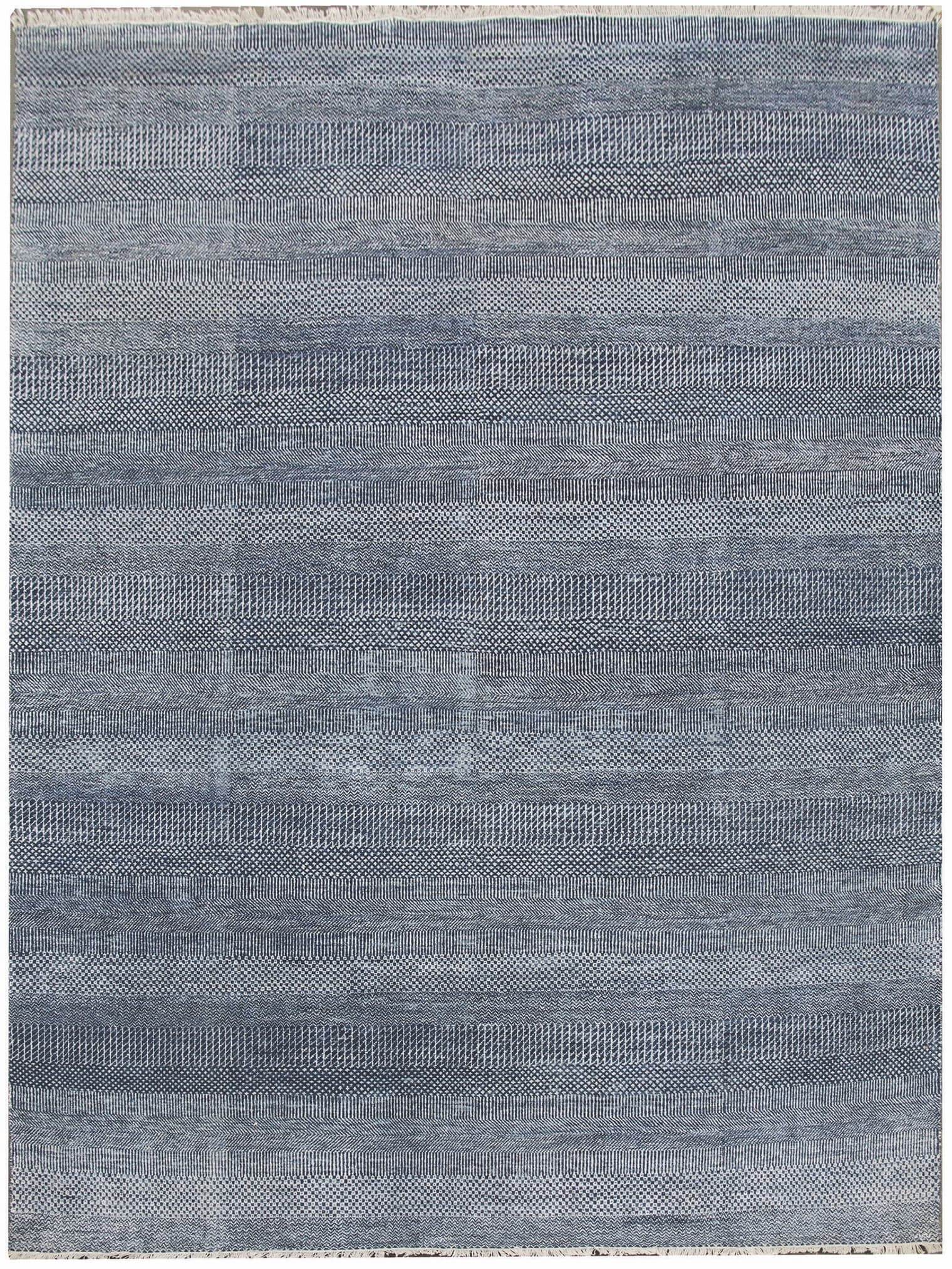 Ručně vázaný kusový koberec Diamond DC-MCN Denim blue/silver