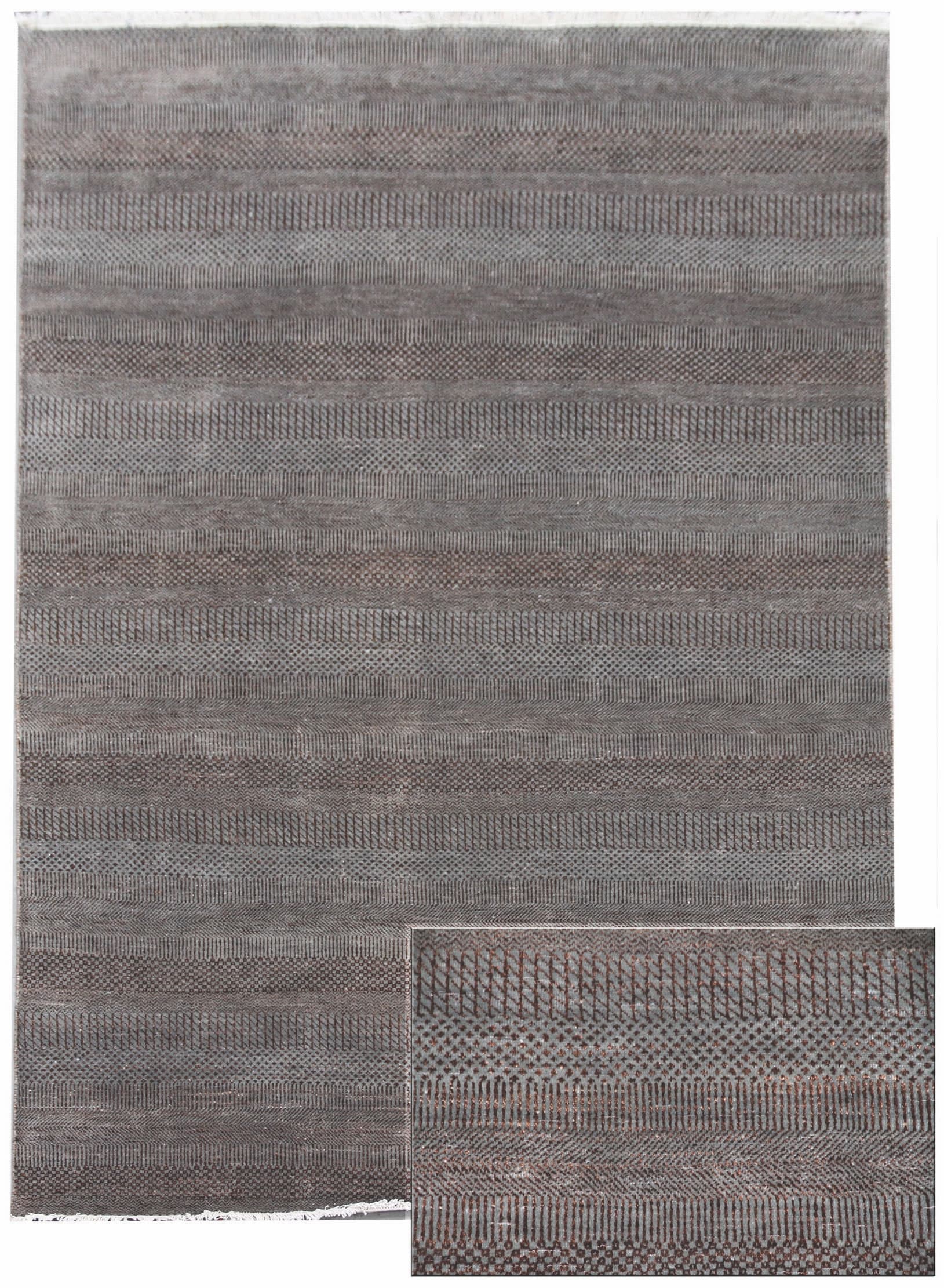 Ručně vázaný kusový koberec Diamond DC-MCN Light grey/brown