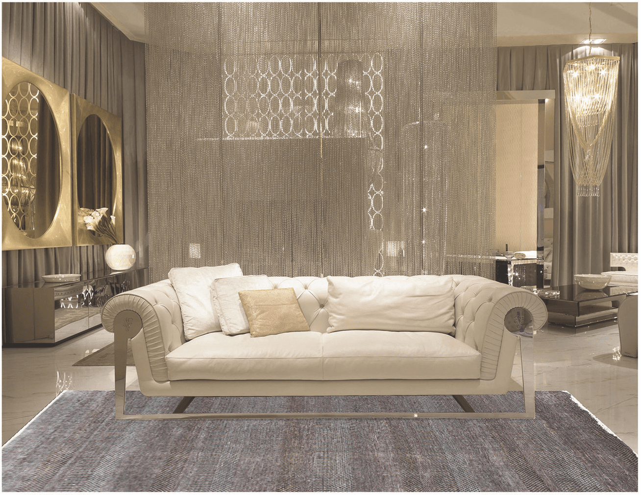 Ručně vázaný kusový koberec Diamond DC-MCN Light grey/brown 2