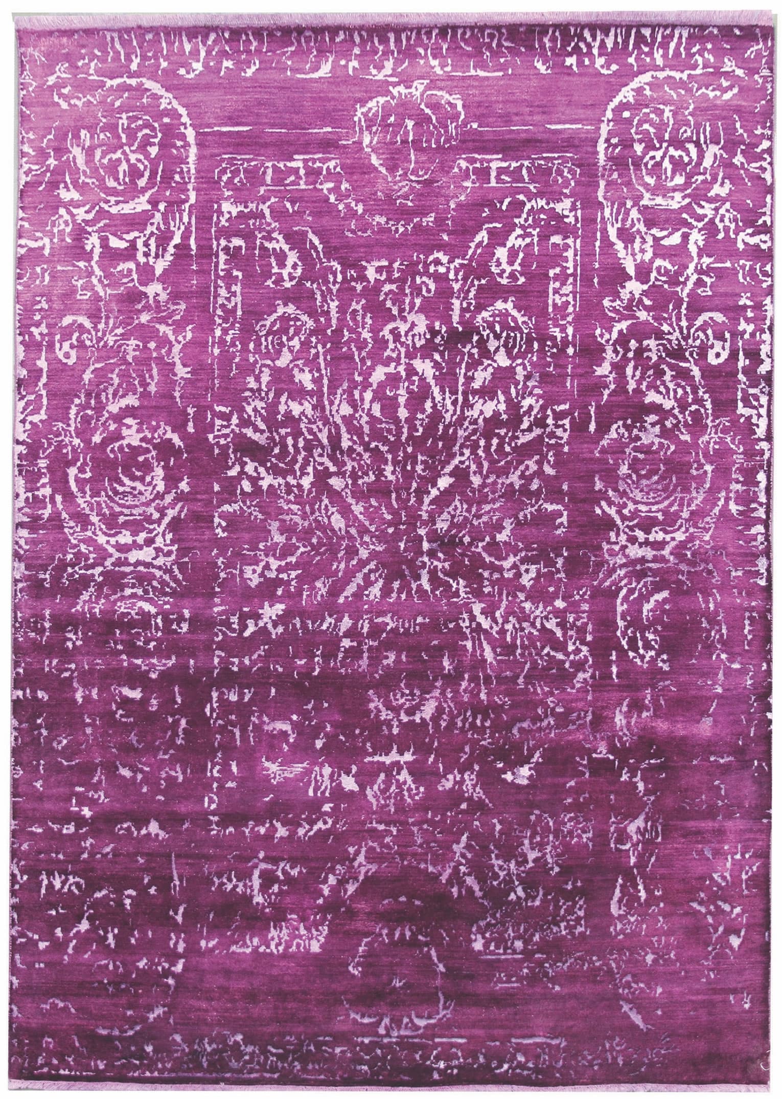 Ručně vázaný kusový koberec Diamond DC-JK 2 Purple/silver (overdye)