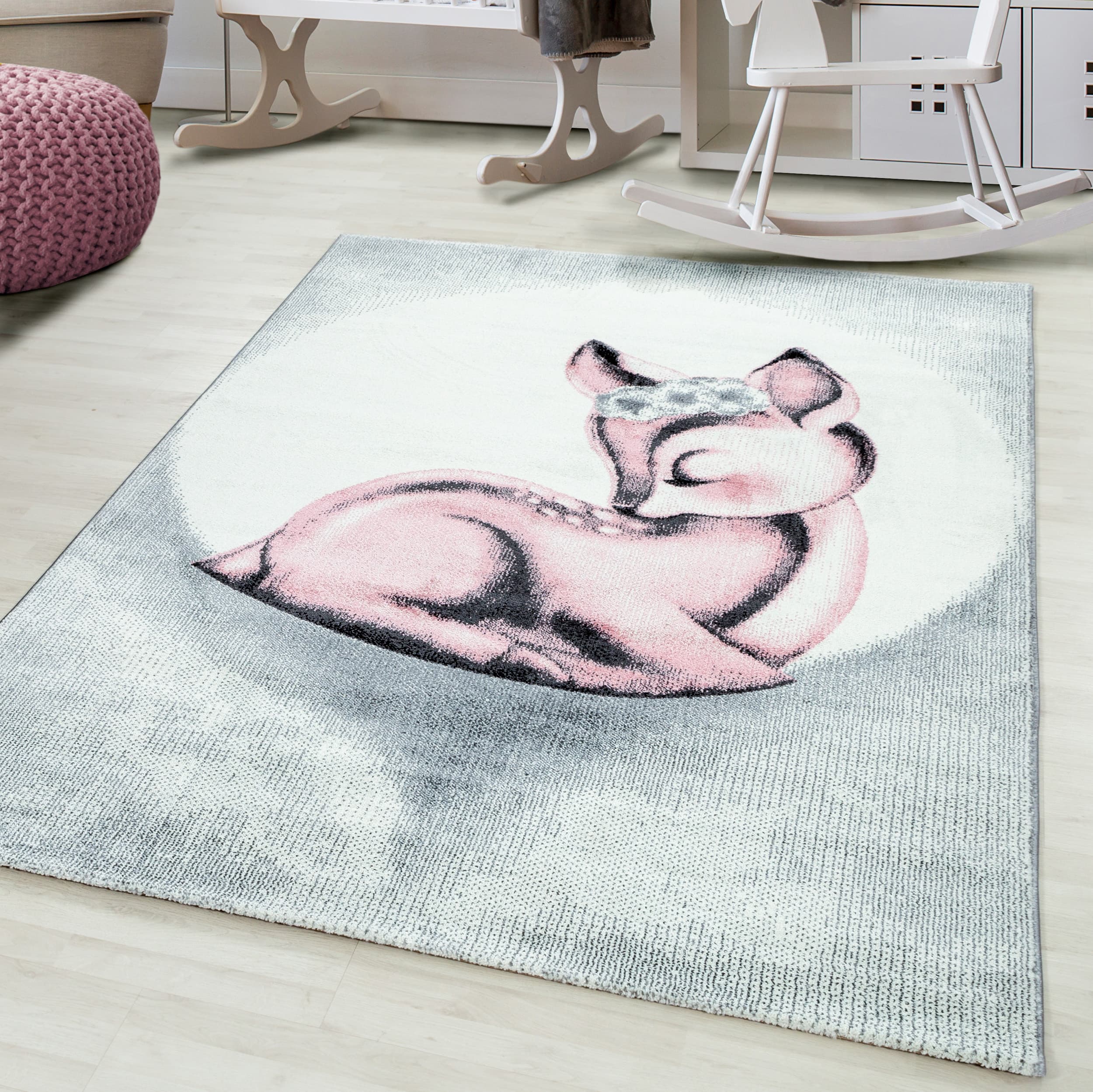 Dětský kusový koberec Bambi 850 pink 2