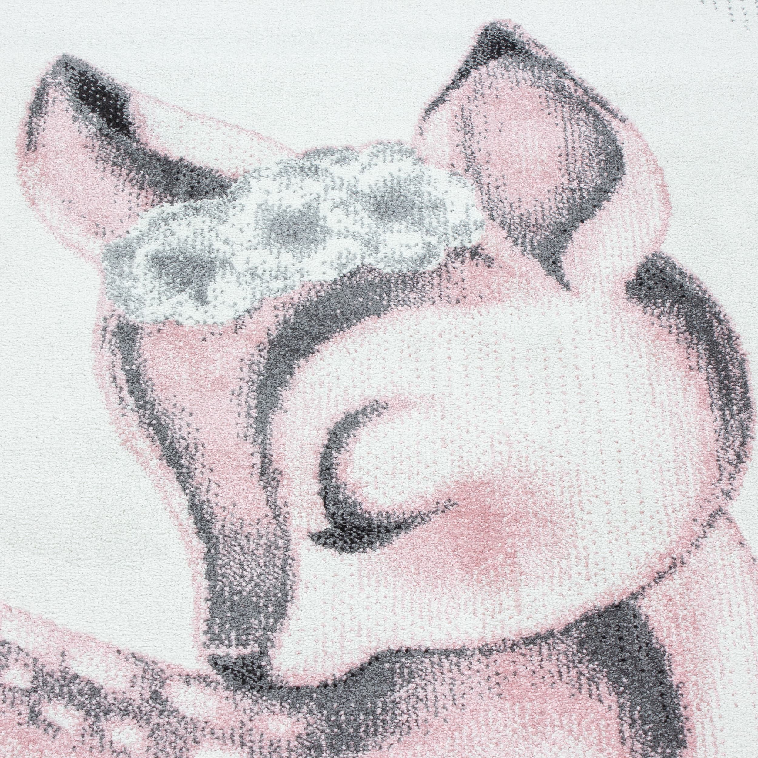 Dětský kusový koberec Bambi 850 pink 5