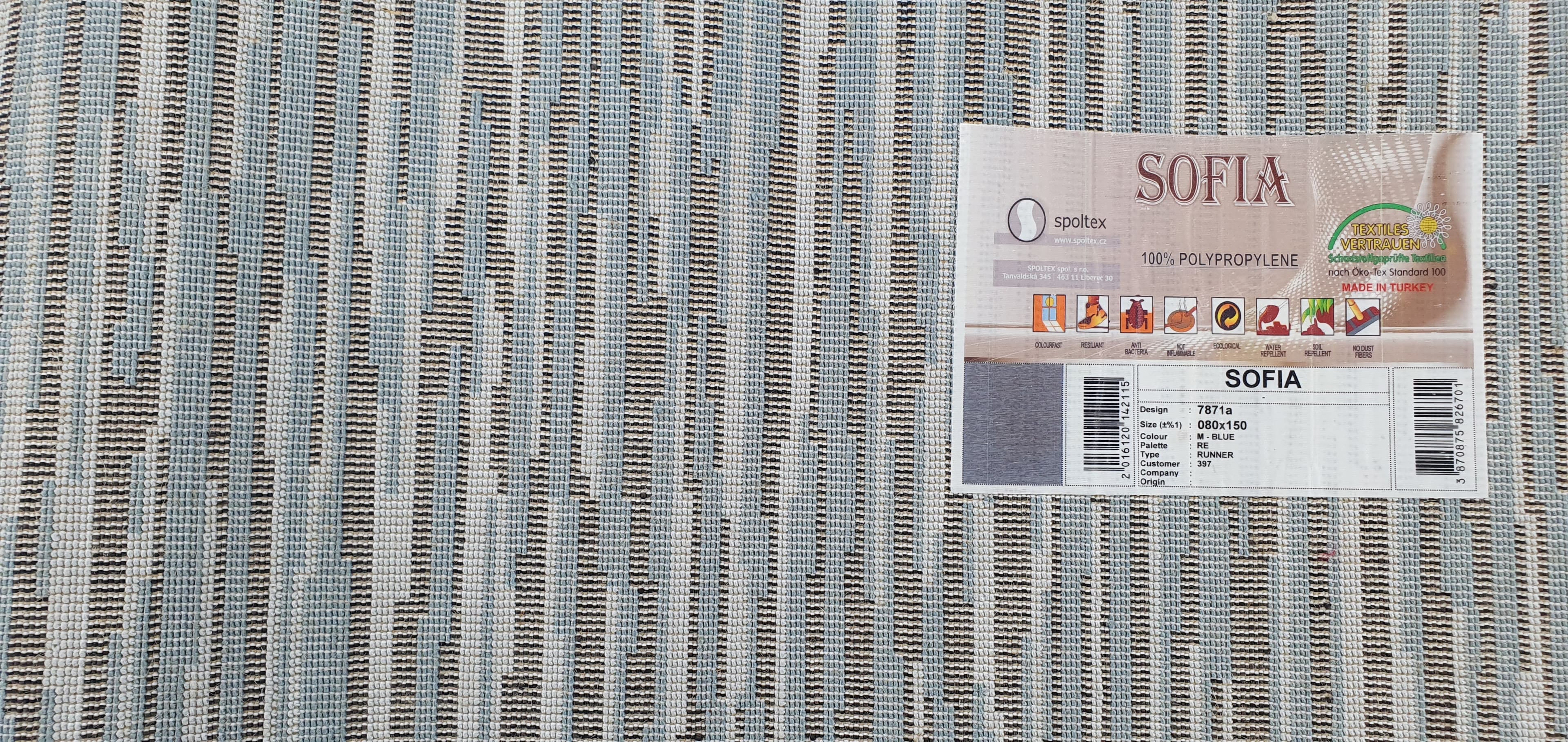Kusový koberec Sofia blue 7871 A 5