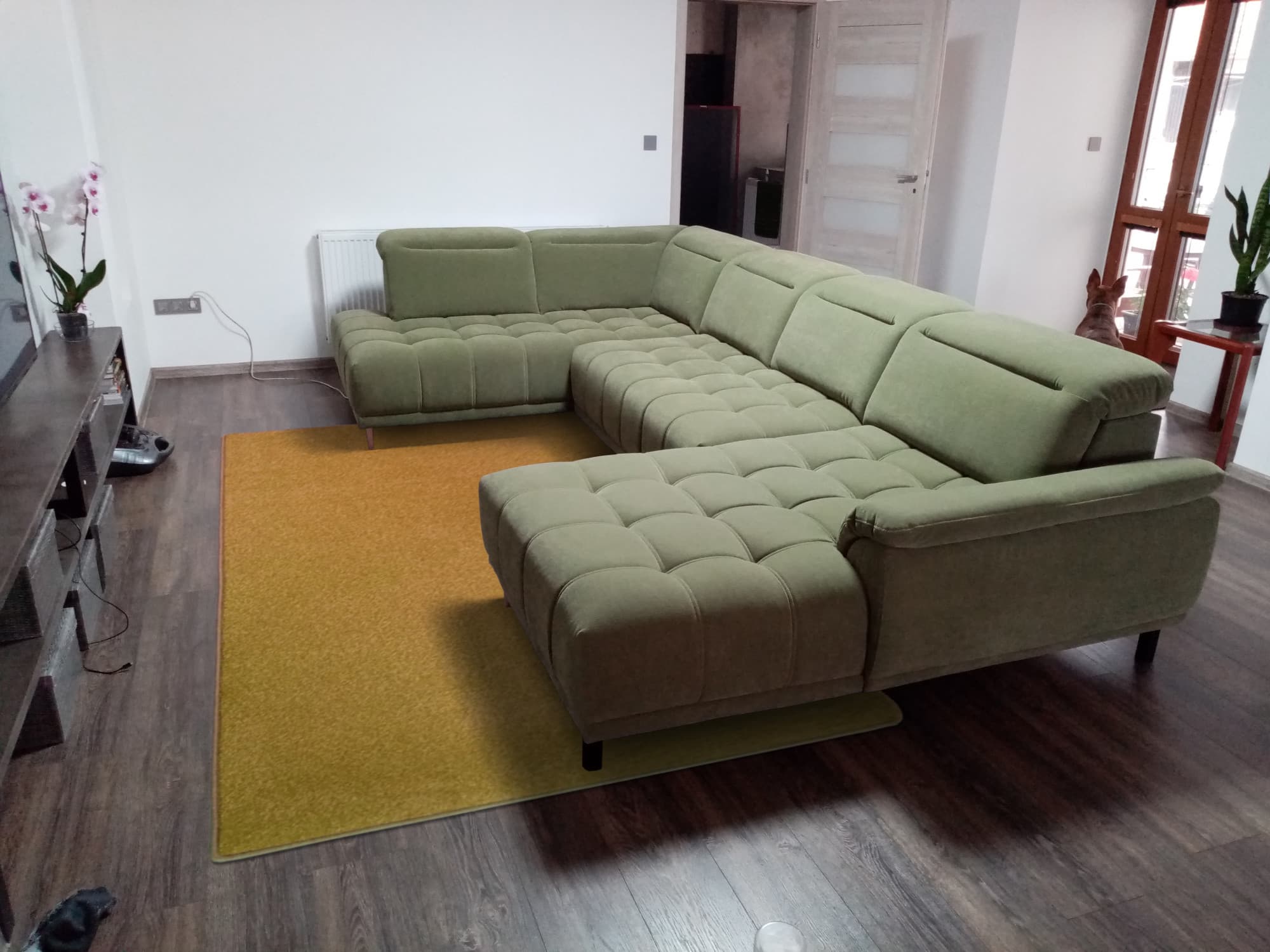 Kusový koberec Eton Exklusive žlutý 6