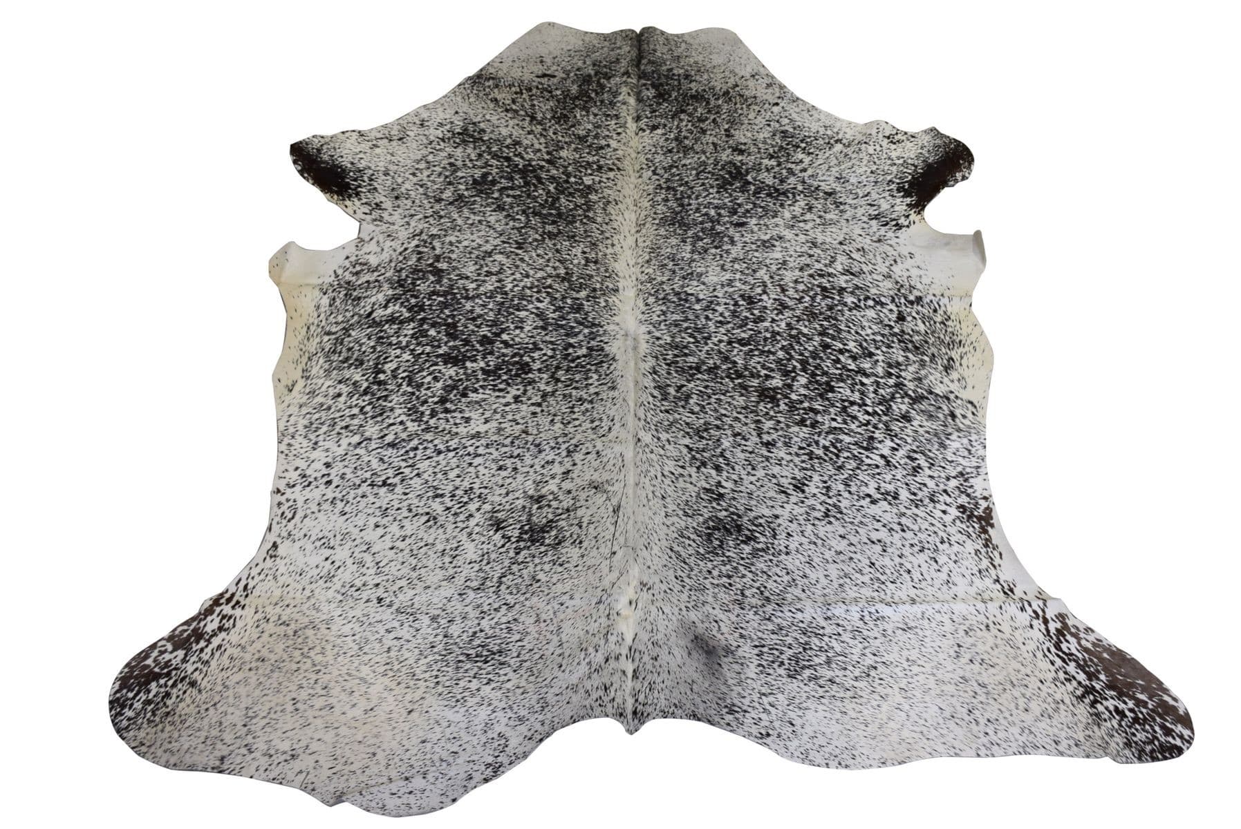 Bílo-černý koberec z hovězí kůže Cowhide salt pepper
