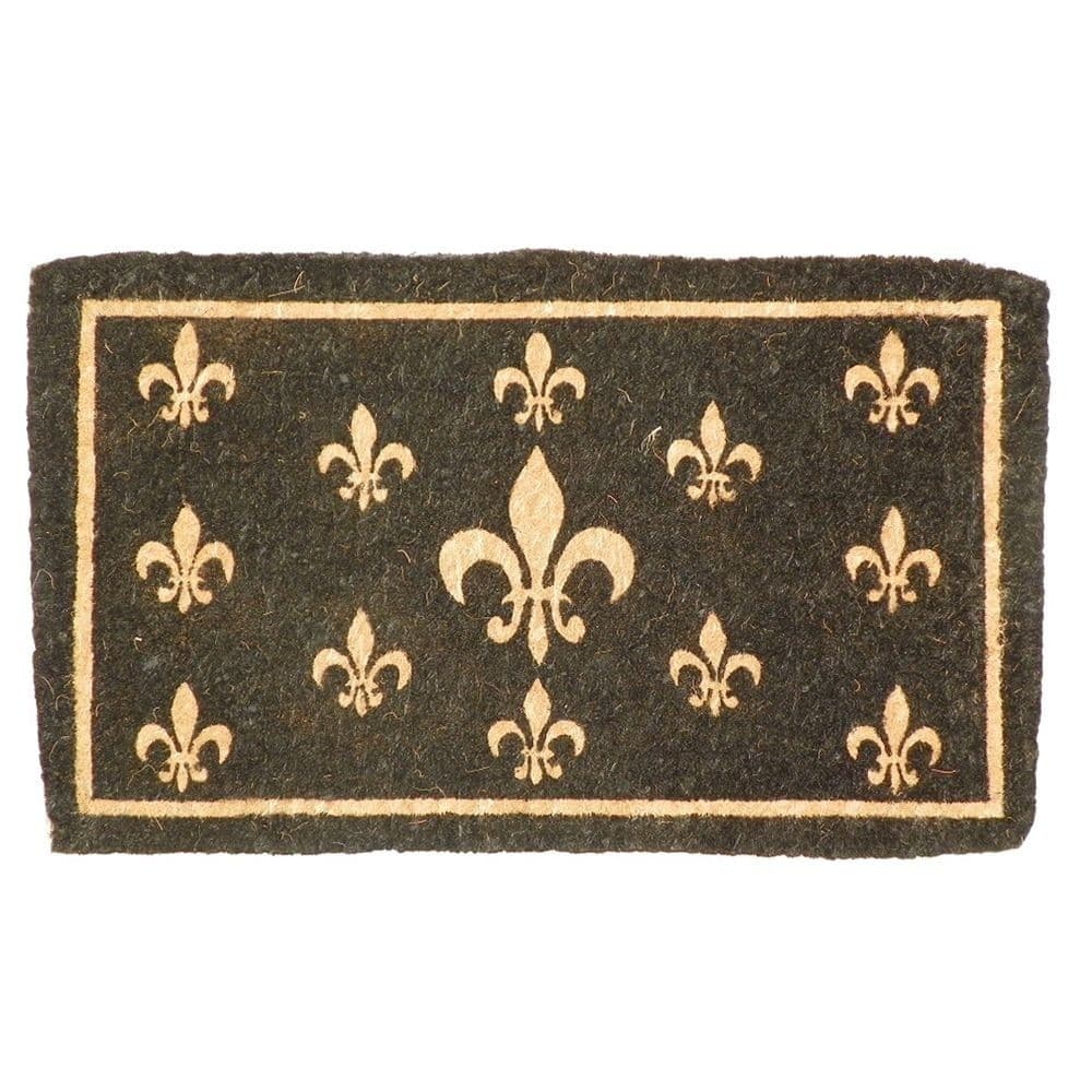Rohožka z kokosových vláken Fleur de lis
