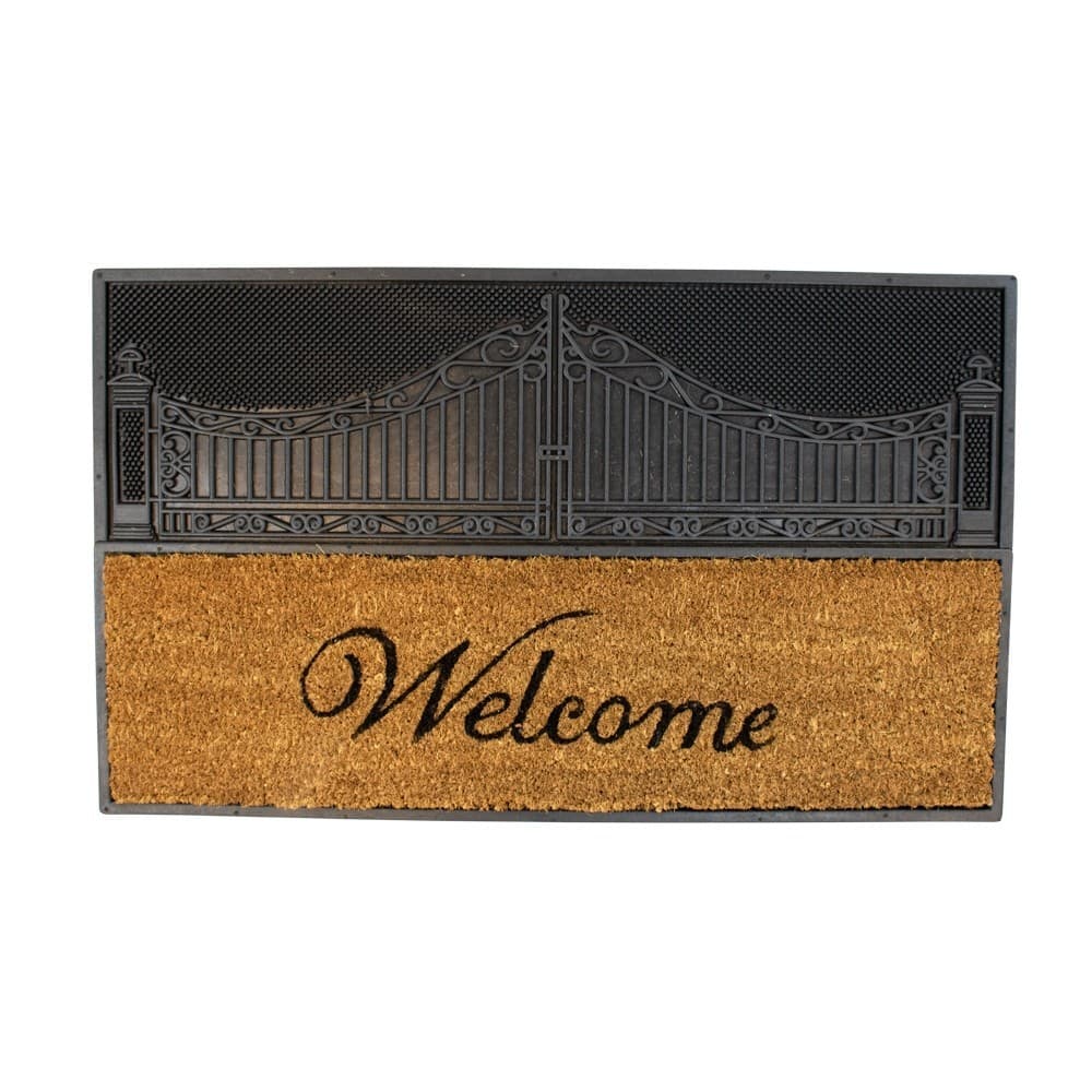 Rohožka Welcome z kokosových vláken a gumy