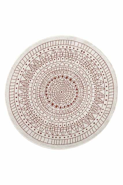 Kusový koberec Northrugs Twin 103102 Terra Cream Ø 100 cm