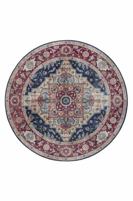 Kusový koberec Nouristan Asmar 104017 Indigo blue kruh