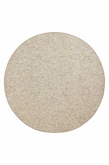Kruhový kusový koberec Hanse Home BT Carpet Wolly 102842 Beige Brown Ø 133 cm