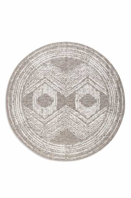 Kruhový kusový koberec Elle Decoration Gemini 106031 Linen Ø 100 cm