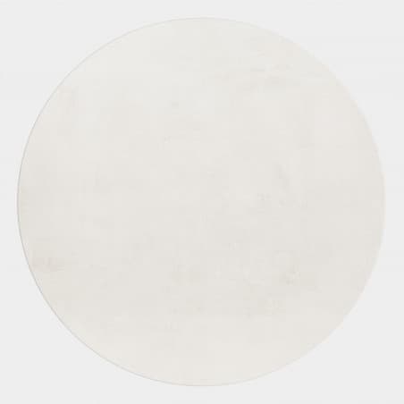 Kusový koberec kruh Pouffy 5100 cream Kruh Ø 160 cm