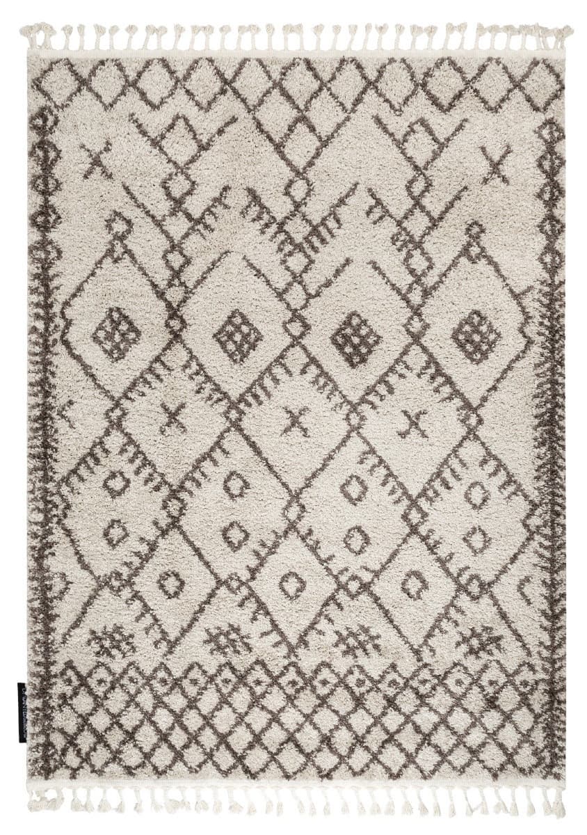 Kusový koberec Berber Tanger B5940 cream and brown