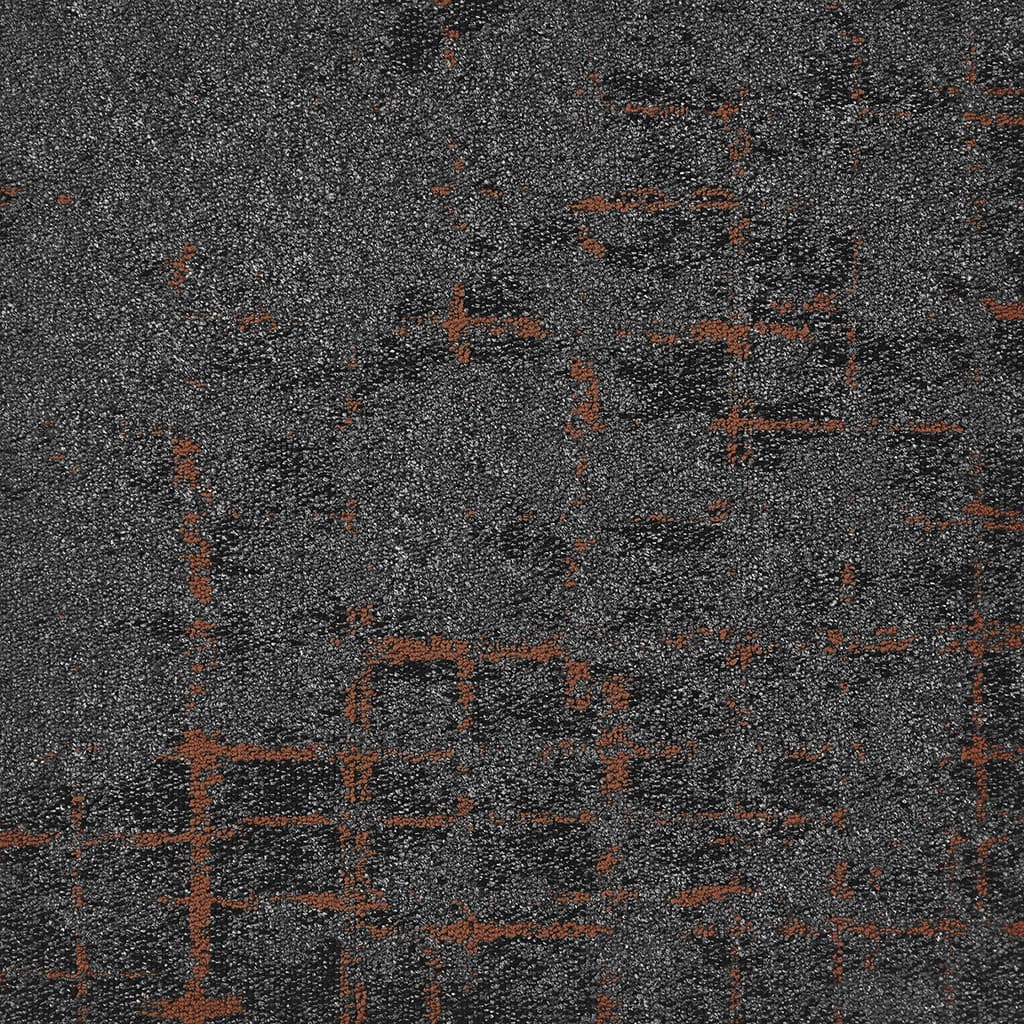 Kobercový čtverec MACRO 91 Bitumen šedo-červený 50x50 cm