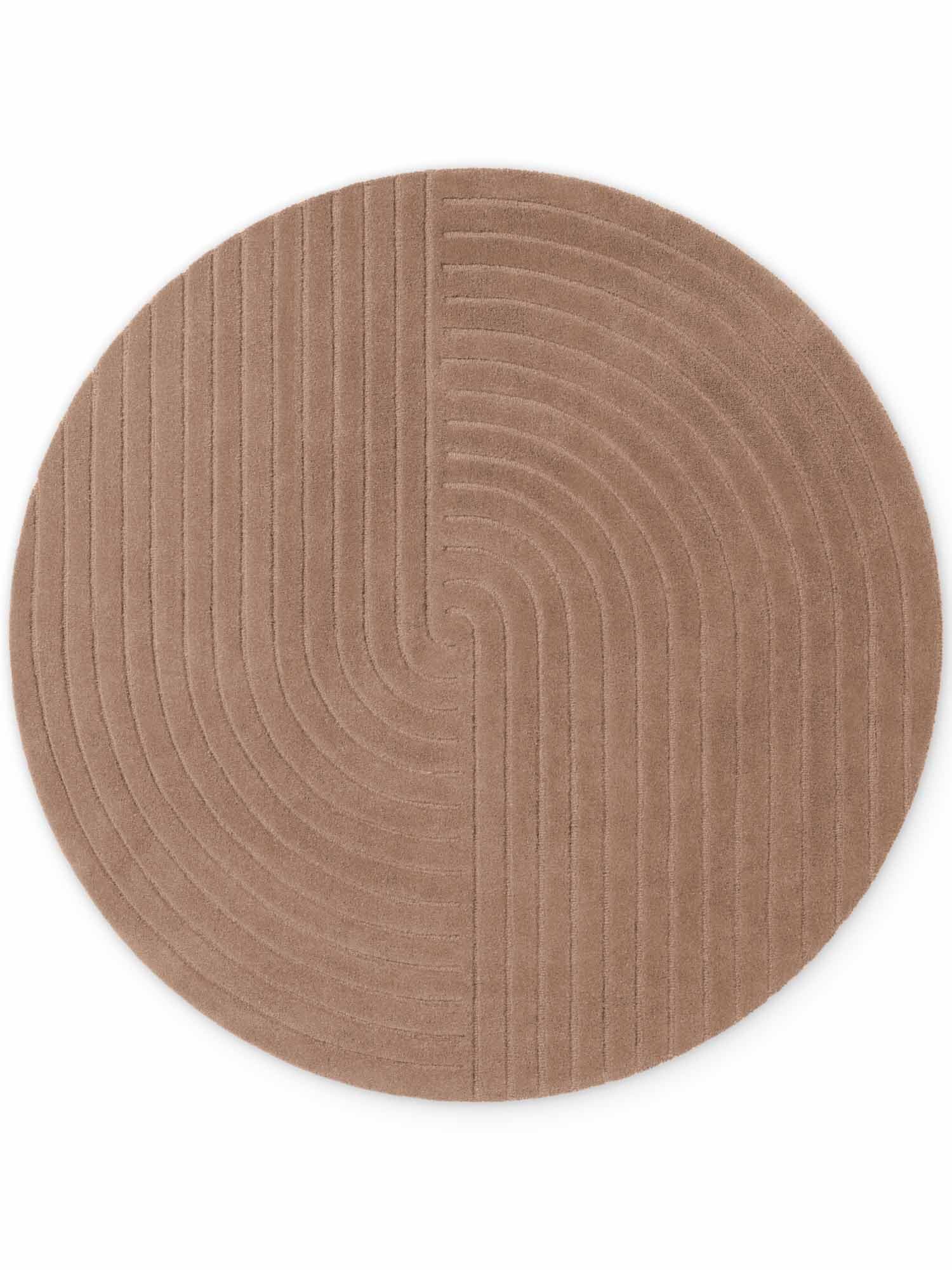 Kusový koberec Vikosa Arcura 106300 Brown kruh Kruh Ø 120 cm