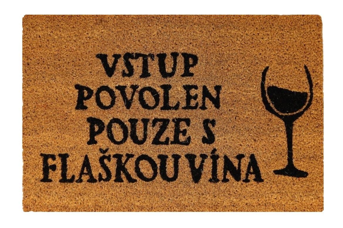 Rohožka Kokos Flaška vína - na ven i na doma