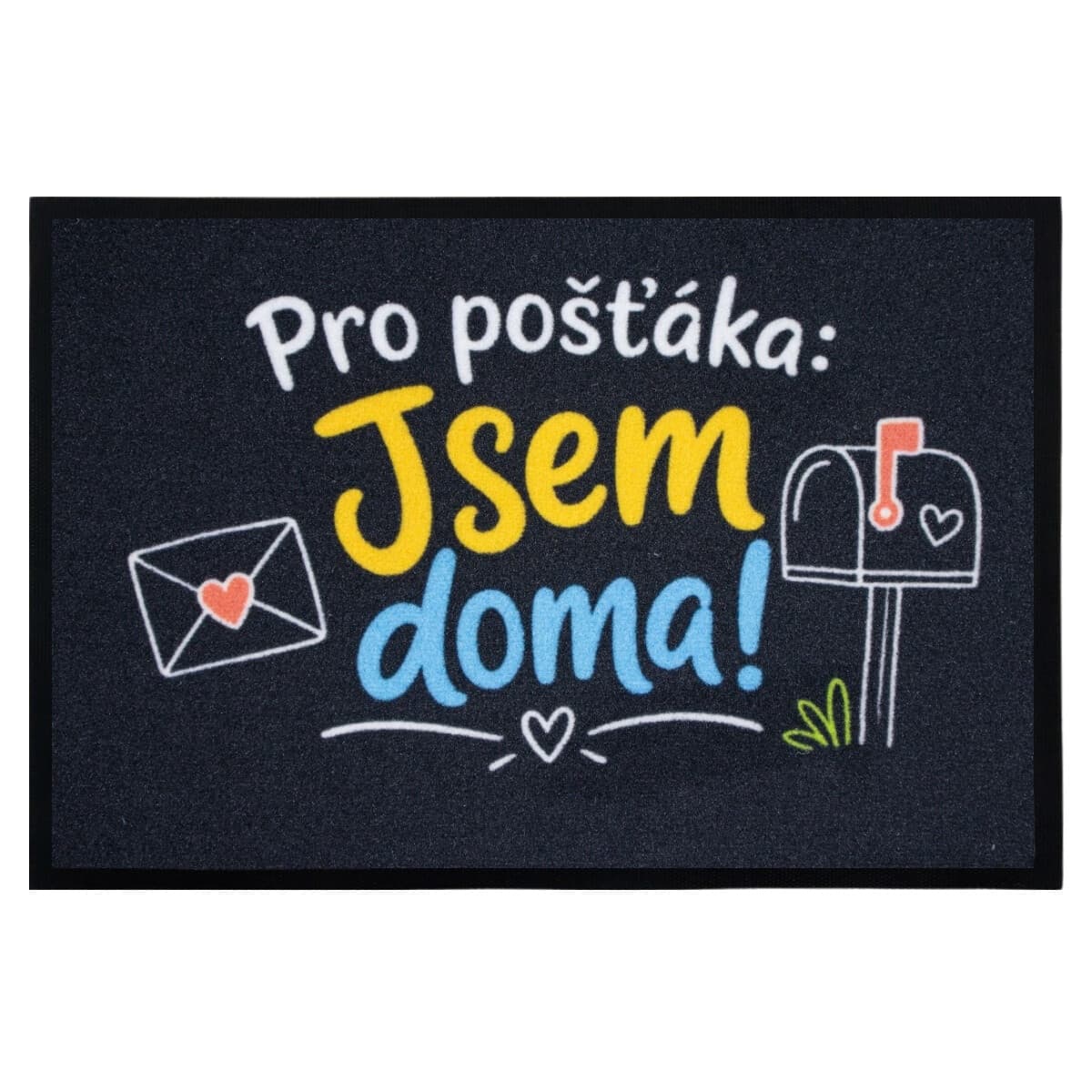 Rohožka Pro pošťáka jsem doma - na ven i na doma