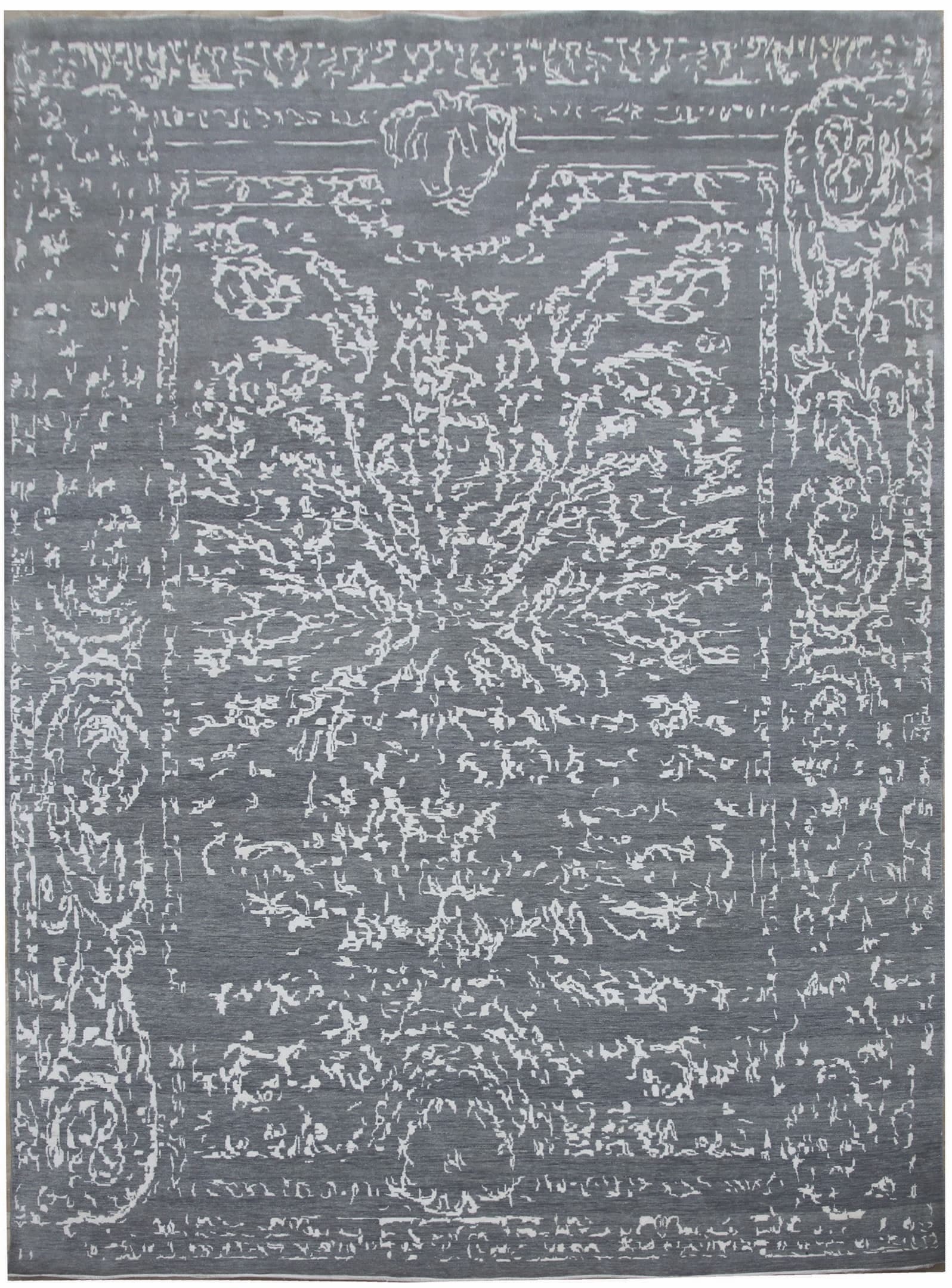 Ručně vázaný kusový koberec Diamond DC-JK 2 Light grey/silver
